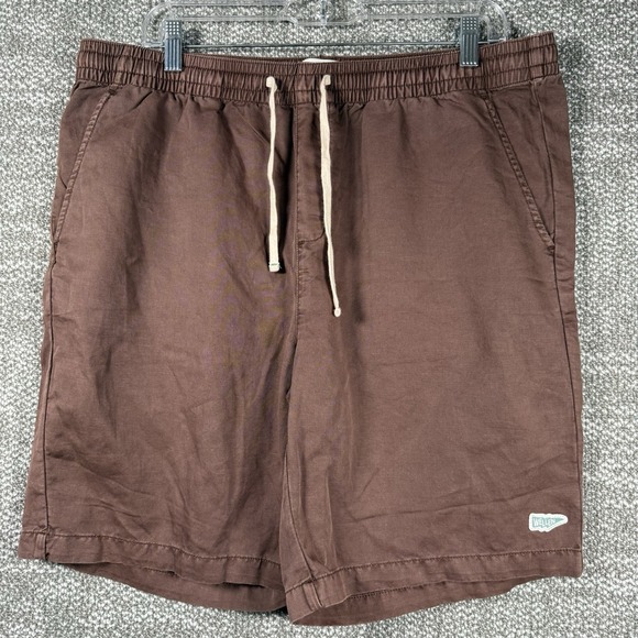 Wellen Cotton Linen Easy Short Men XL Brown Huckberry Outdoor Casual Lightweight - Picture 11 of 11